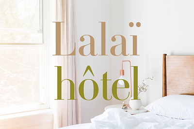 Branding - LalaïHôtel branding design hotel minimal