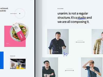 unanim.studio is live. agency branding clean creative portfolio studio ui webdesign website