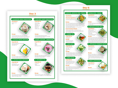 Diet plan design diet diet plan eat food graphics herbal icon illustration menu smoothy