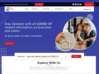 Life Insurance design illustration life insurance logo typography ui website