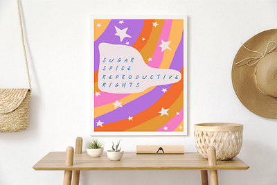 Sugar Spice And Reproductive Rights abstract art branding design feminist illustration illustrator minimal quote art typography