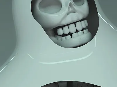 Getting under Phantom's skin 3d arnold branding c4d character ghost green phantom render skull