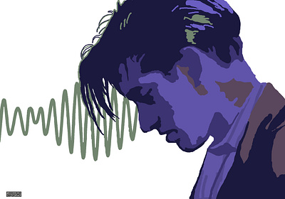 Alex turner art colors design digital draawing illustration logo music photoshop