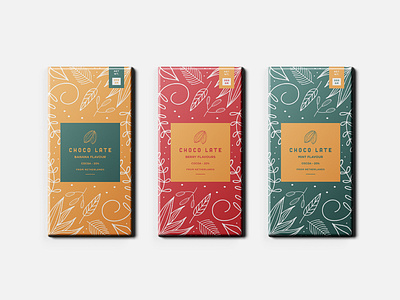 Chocolate packaging design. branding chocolate chocolate packaging cocoa color food food packaging illustration leaves logodesign packaging