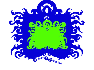 Sketcbook Illustrations - 03 blue fluroscent green illustraion illustration art illustrations lzylad neon sticker sticker art stickers