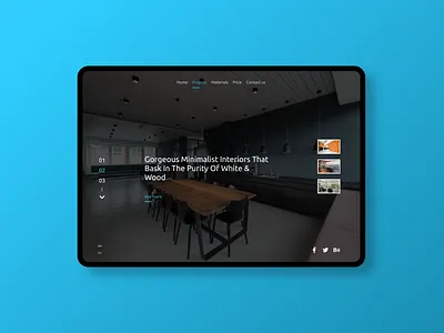 interior design dark design flat minimal ui ux vector web website