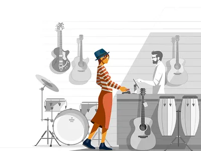 Digital Card Services branding business character characters commercial digital folioart illustration peter greenwood vector