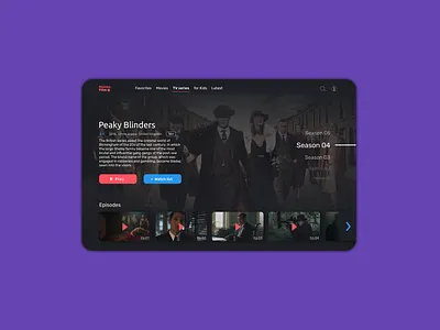 MolokoFilm dark design minimal movie ui ux web website