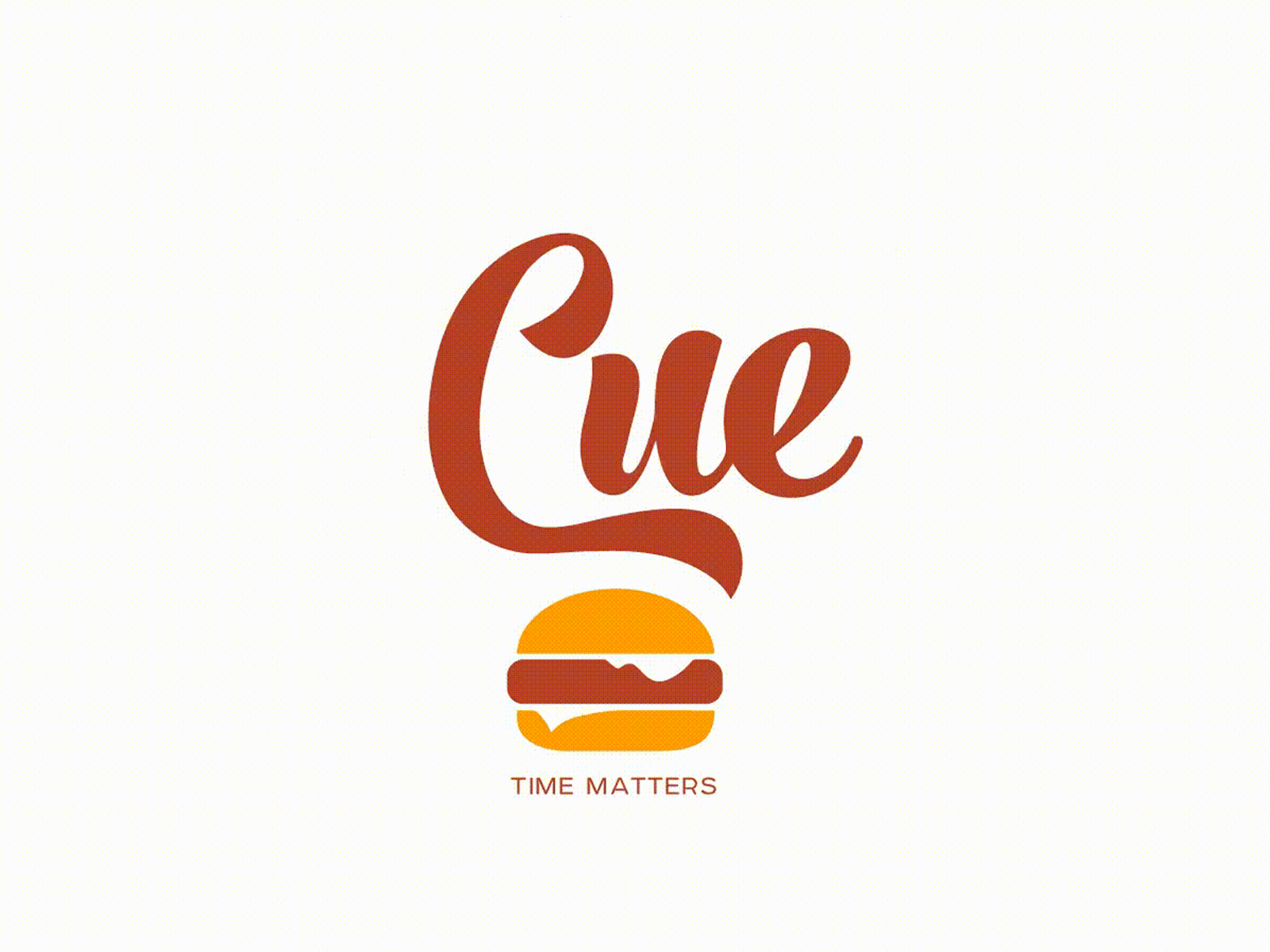 Cue logo animation animation branding logo typography