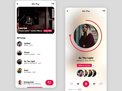Music UI design dribbble graphic graphicdesign job logo type typography ui ui design ui ux uidesign uiux uiuxdesign ux ux design uxdesign wierd work