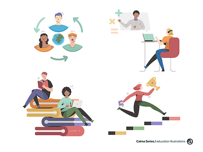 Education illustrations education illustration landing page seminar student student exchange study teaching tutorial university vector