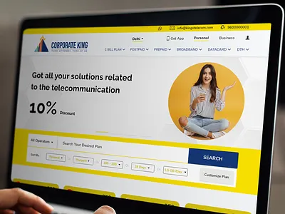 Corporate King branding design illustration logodesign ui ux web website