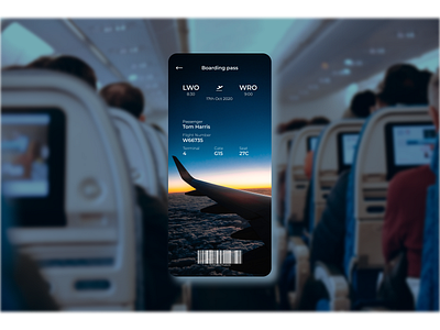 Boarding pass | Dailyui024 boarding pass boardingpass dailyui dailyui024 flight booking flight ticket ui