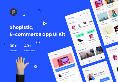 Shopistic - Ecommerce app UI Kit android appdesign appdesigner appuikit design ecommerceapp ui ui design ui8 uidesign uikit uikits uiux