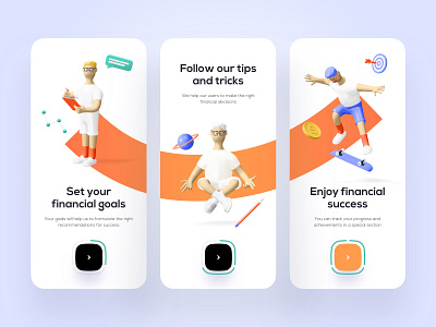 Onboarding for finance - Mobile App app app design bank banking finance finance app finances financial financial app fintech mobile app mobile app design mobile design mobile ui