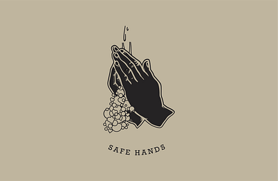 Safe Hands for Talenthouse coronavirus covid19 design illustration logodesigner praying safehands talenthouse typography vector wash hands