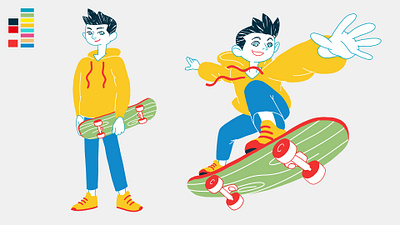 Altroconsumo/KIDS 02 after effects character animation character design circular economy explainer video illustration motion motion design photoshop skate skateboard