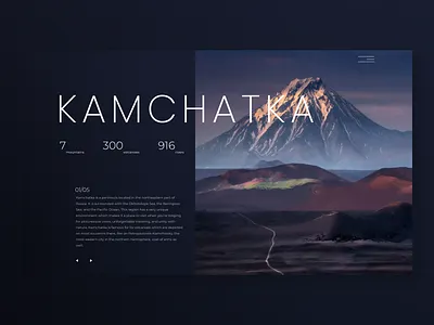 Info Card 045 daily 100 challenge dailyui dailyuichallenge kamchatka minimal ui web web design