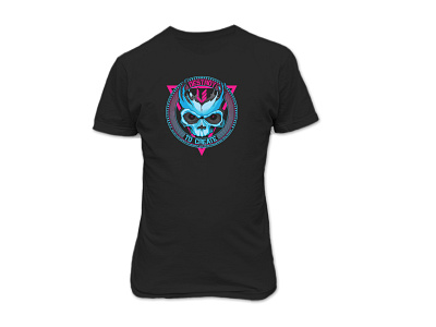 DTC TEE skull t shirt vector