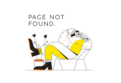 page not found 2d character characterdesign flat flat illustration illustration people ui vector webdesign website