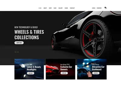 Daily UI Challenge: Car Website Interface (Day 34) daily 100 challenge dailyui dailyuichallenge design ui ui ux uidesign ux web website