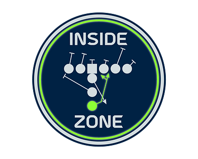 Inside Zone Blog design fantasy football football illustration logo sports