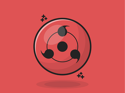 Sharingan adobe cartoon design flat graphicdesign illustration illustrator minimal naruto sharingan vector