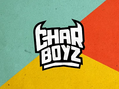 Charboyz bbq bbq branding blue bold branding charboyz food identitydesign typography yellow