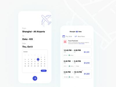 Daily UI 068: Flight Search dailyui design figma flight search minimalism ui ux