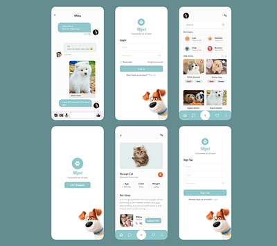 Mipet App design graphic design ui ux web website