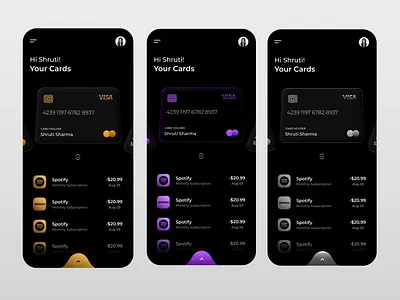 Finance Card Matte design app creditcard darkmode figma finance matte shrutiuiux ui uidesign
