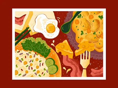 Don't lose your mind, lose your weight art artwork food illustration weight loss