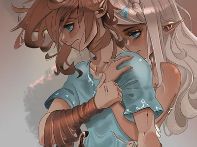 Botw anime animeart clipstudiopaint digital illustration digitalart game art illustrator manga manga art wacom cintiq