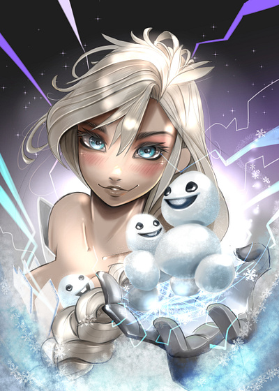 Elsa anime animeart clipstudiopaint digital illustration digitalart disney disney art disneyfanart elsa frozen illustration illustrator mangaart wacom cintiq