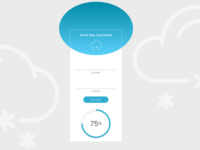 004 Calculator app calculator daily ui daily ui 004 dailyui dailyuichallenge design snow ui weather