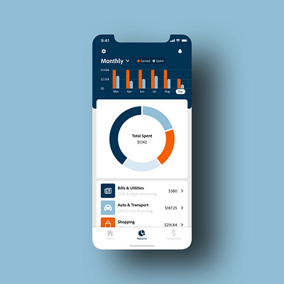 Daily UI 018 - "Analytics Chart" analytics analytics chart app banking banking app banking dashboard daily ui daily ui challenge dailyui dailyuichallenge design money app money tracker ui