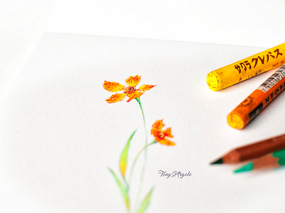 Oil Patel artwork illustration oil painting oil pastel pencil art