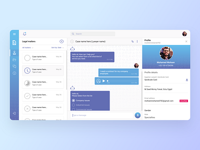 Lawyers Dashboard - Legal Matters dashboard lawyer legal legal office matters product design ui ux