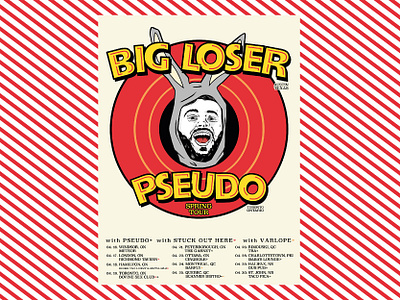 Flyer design - Big Loser/Pseudo design flyer flyer design gig poster illustration ink procreate