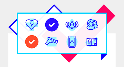 Voting Topics iconography illustration line art vector vote voting