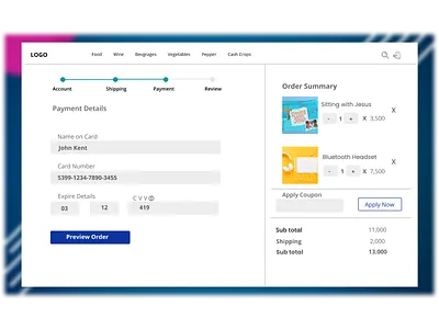 Checkout Page app bank checkout design e commerce shop online banking order purchase uidesign