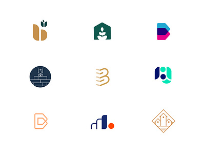 The Builder Group Logo Concepts brand identity brand mark branding branding design design graphic icon identity identity design logo logomark logos mark symbol vector