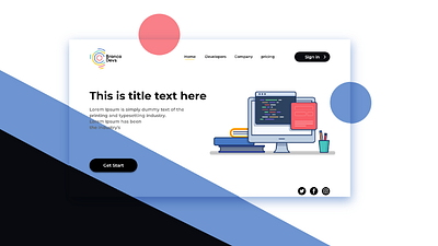 Bronco Devs web landing page UI attractive web ui ui ux web web ui webdesign website