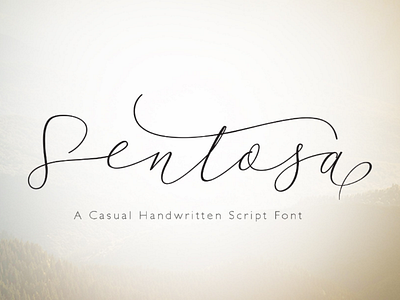 Sentosa elegan font fontscript romantic typeface typography wedding