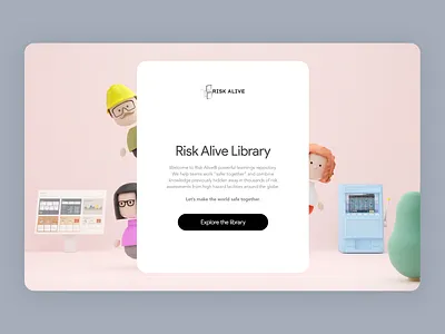 Virtual 3D Library - Splash Screen Option 3d blender branding characters dashboard game library minimal onboarding render risk risk management sketch slot machine splash splash screen ui welcome