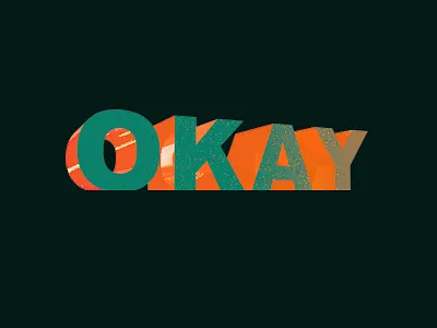 Okay 3dfont cinema4d design art illustration texture type vector
