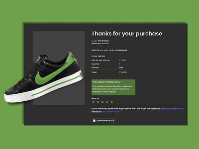 Email Receipt dailyui email receipt interaction design ui uidesign user interface design