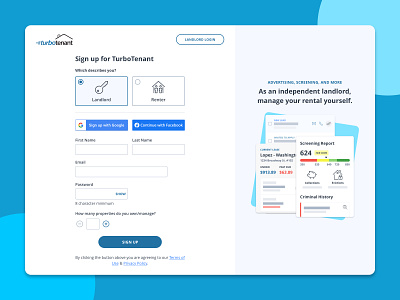 Sign Up blockframe forms log in onboarding password radio buttons sign up social sign in stepper ui