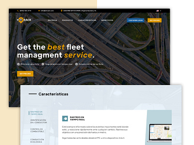 E-Track logistics tabs ui ux webdesign