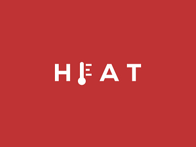 Heat design logo minimal vector